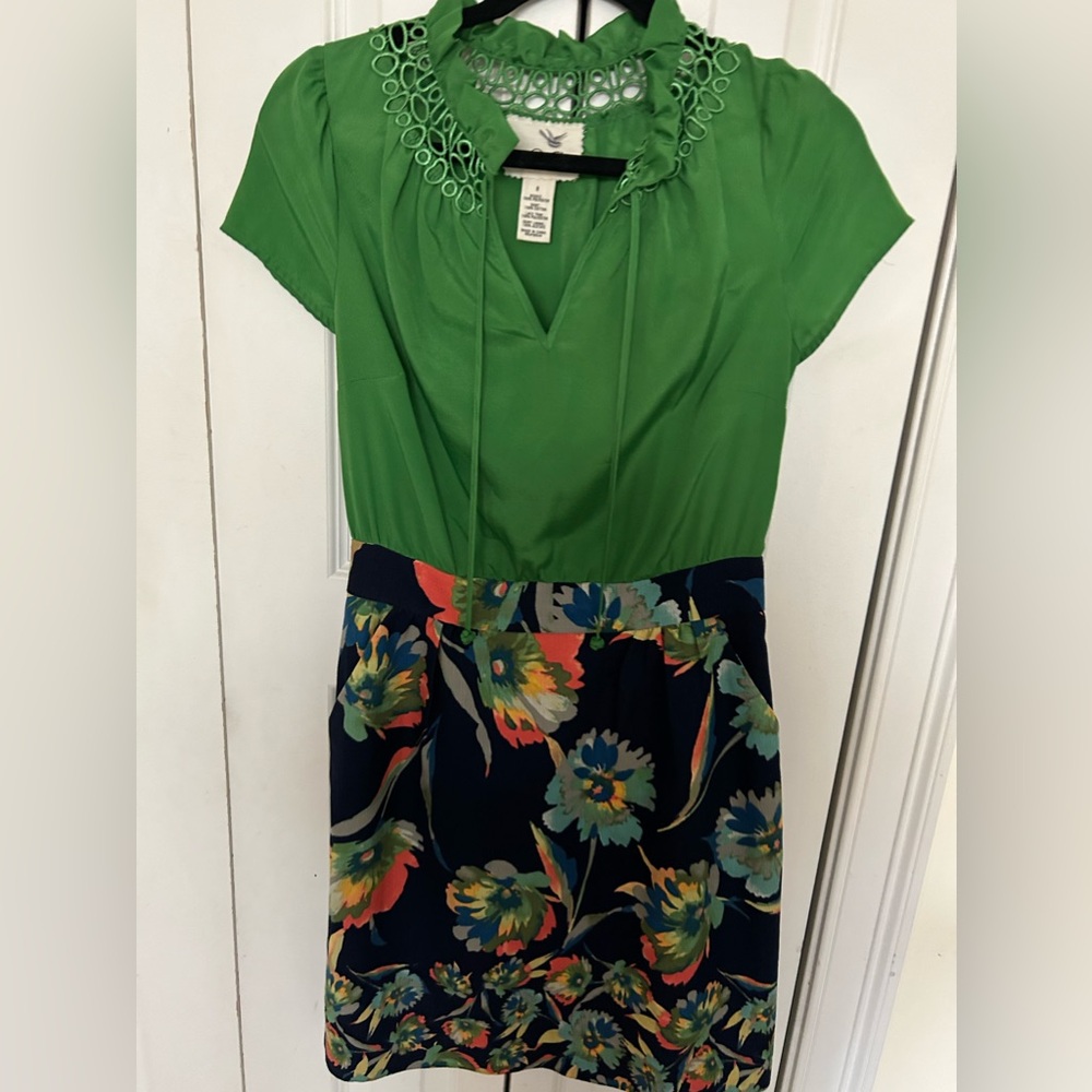 EUC Anthropologie Tabitha Elland Floral Dress 8